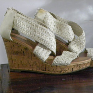 Montego Bay Club Cork Based Wedges Size 7.5